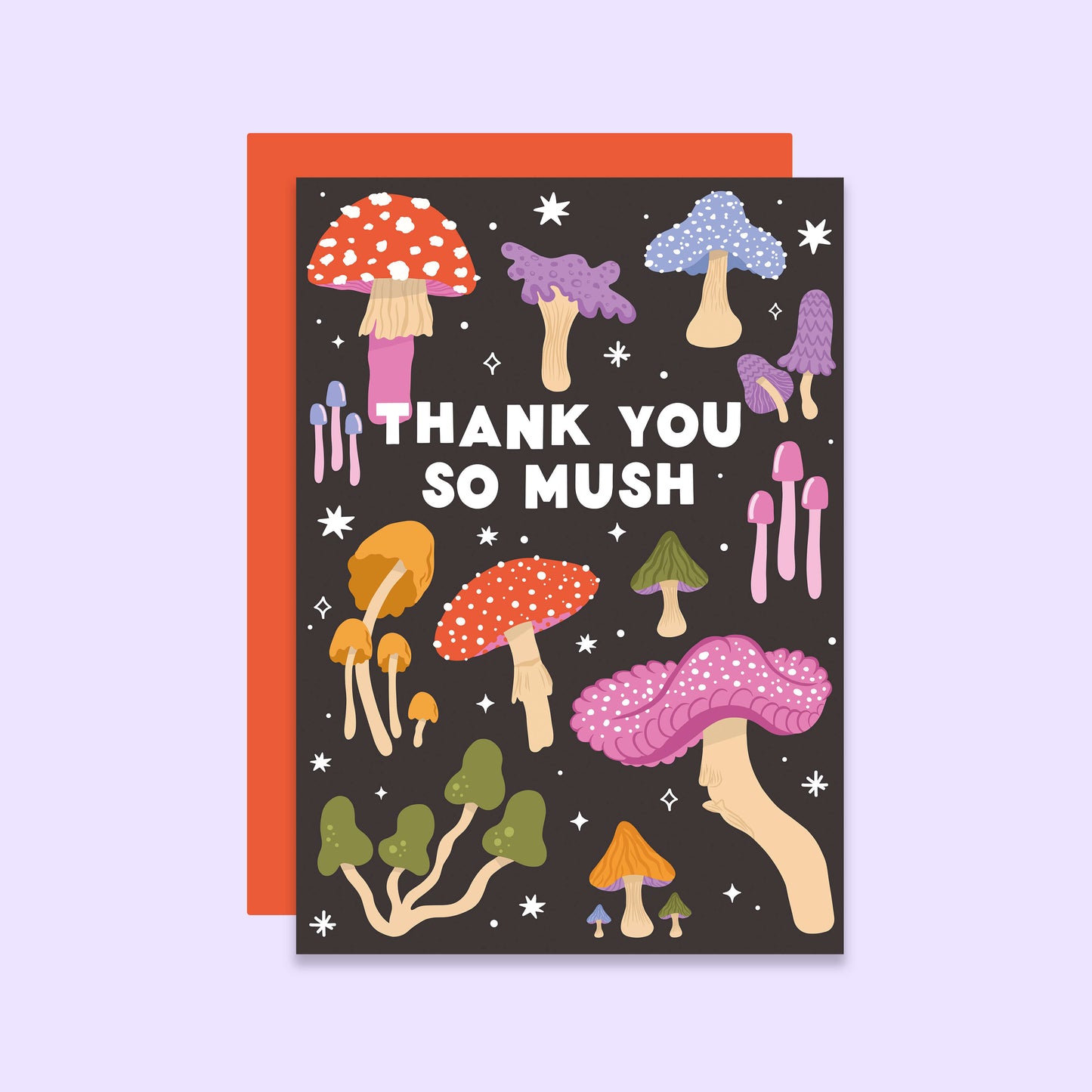 Thank You So Mush Card | Mushrooms Thank You Card
