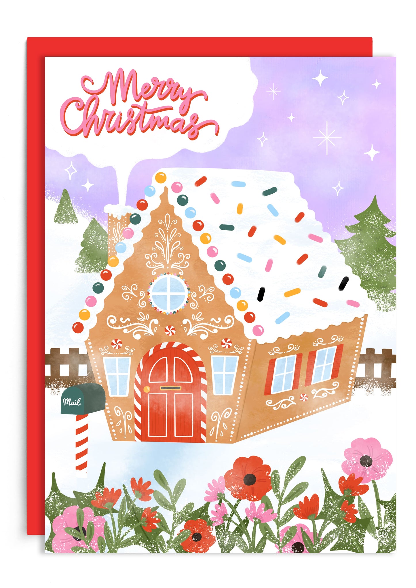 Gingerbread House | Christmas Card | Holiday Card | Seasonal