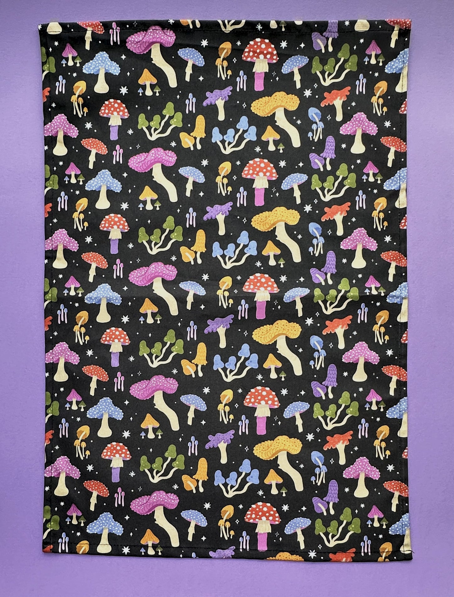 Mushrooms Tea Towel | Funky Magic Mushrooms Cotton Tea Towel