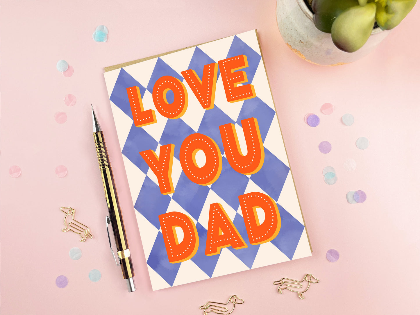 Love You Dad Card | Father’s Day Card | Dad Birthday Card