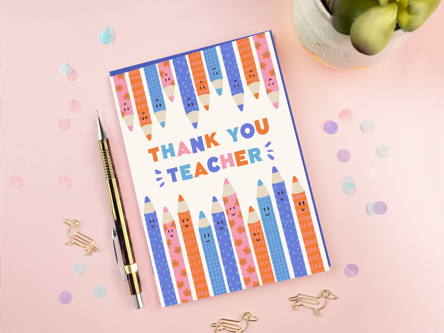 Thank You Teacher Card | Thank You Card | Back To School