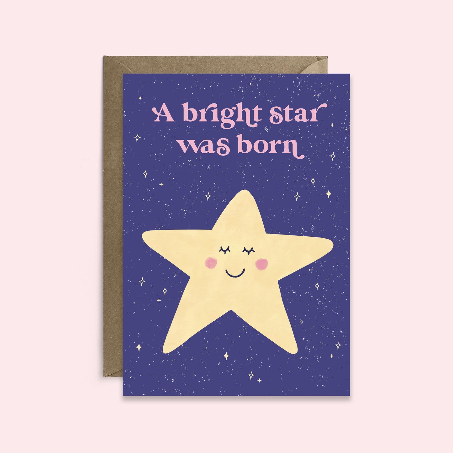 A Bright Star Was Born | New Baby Card | New Parent Card