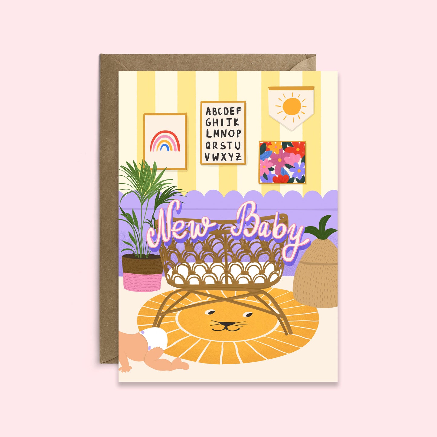 Bright New Baby Card | Gender-Neutral Baby Card | Unisex