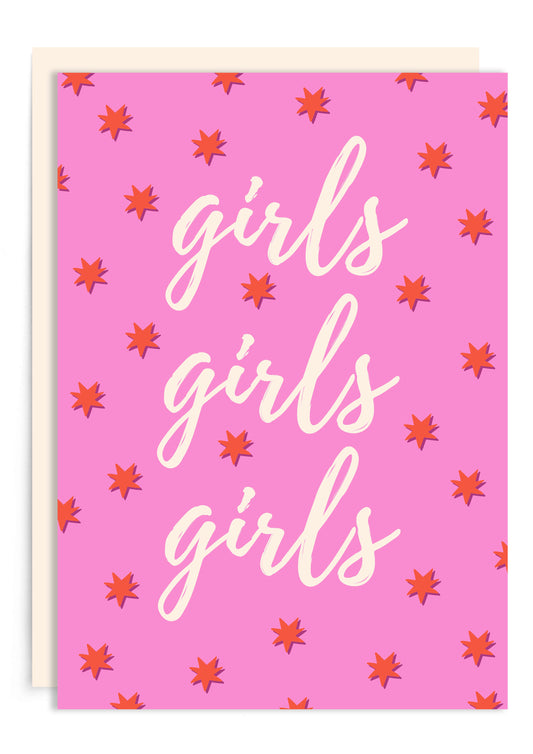 Girls Girls Girls | Galentine's Day Card | Palentine's Day Card