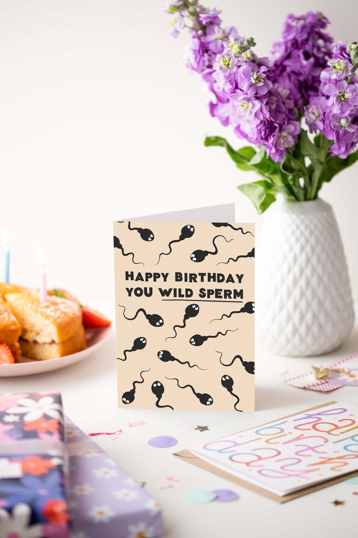 Wild Sperm Funny Birthday Cards | Funny Male Birthday Cards