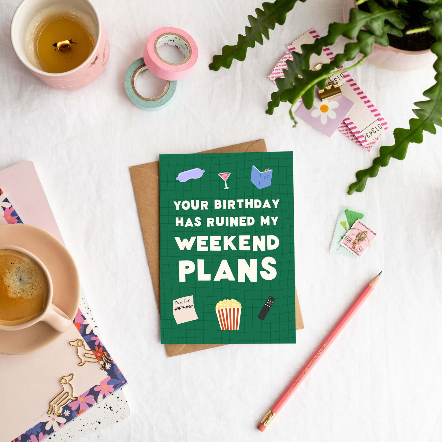 Weekend Plans Birthday Card | Funny Adult Birthday Cards