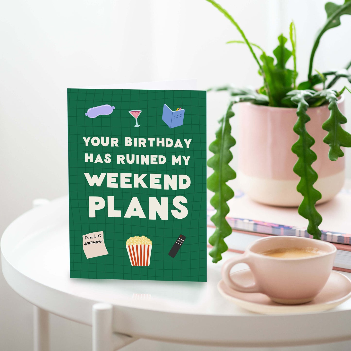 Weekend Plans Birthday Card | Funny Adult Birthday Cards