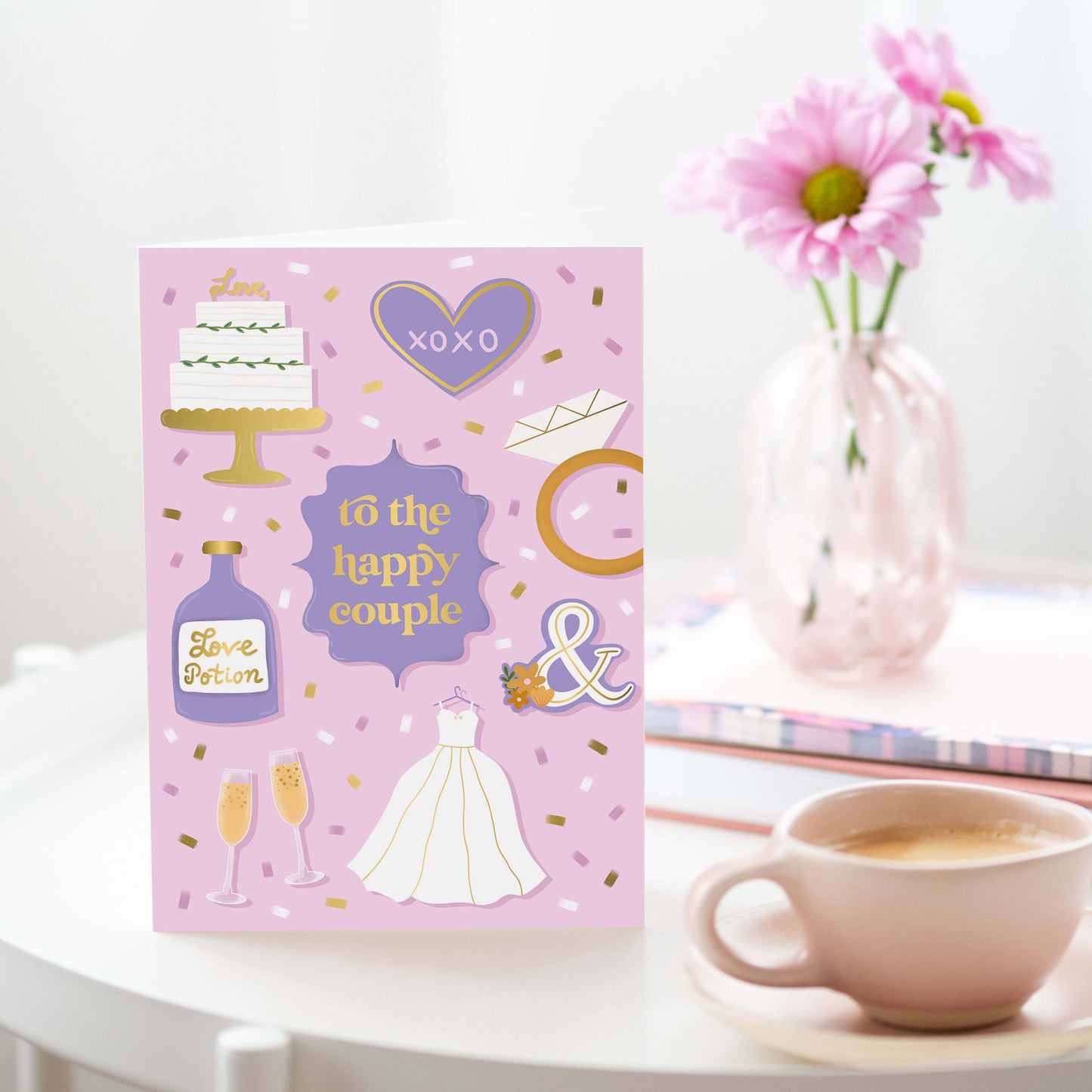 To The Happy Couple Wedding Card | Wedding Cards | Gold Foil