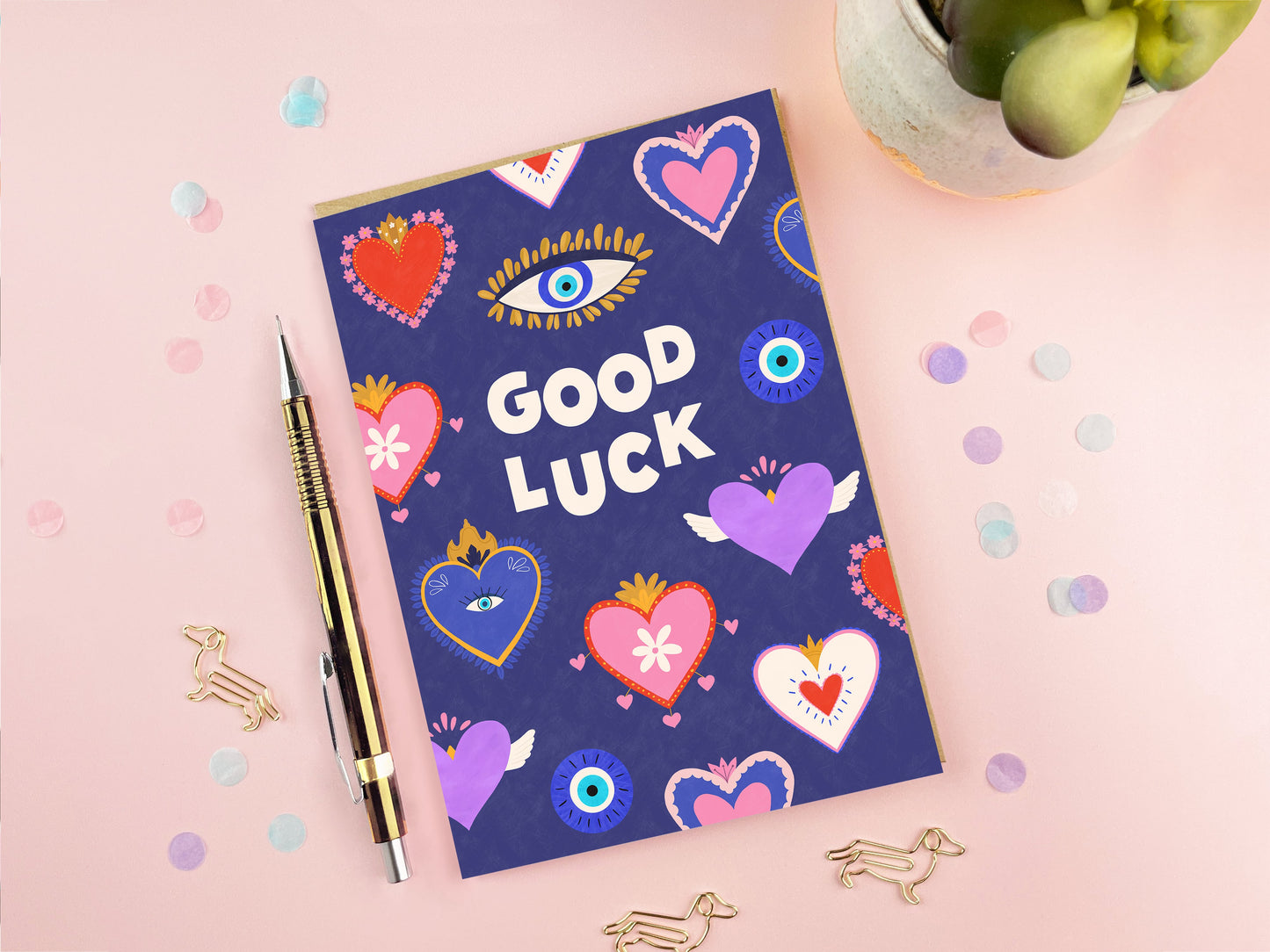 Milagros Charms Good Luck Card | Good Luck Charm Card