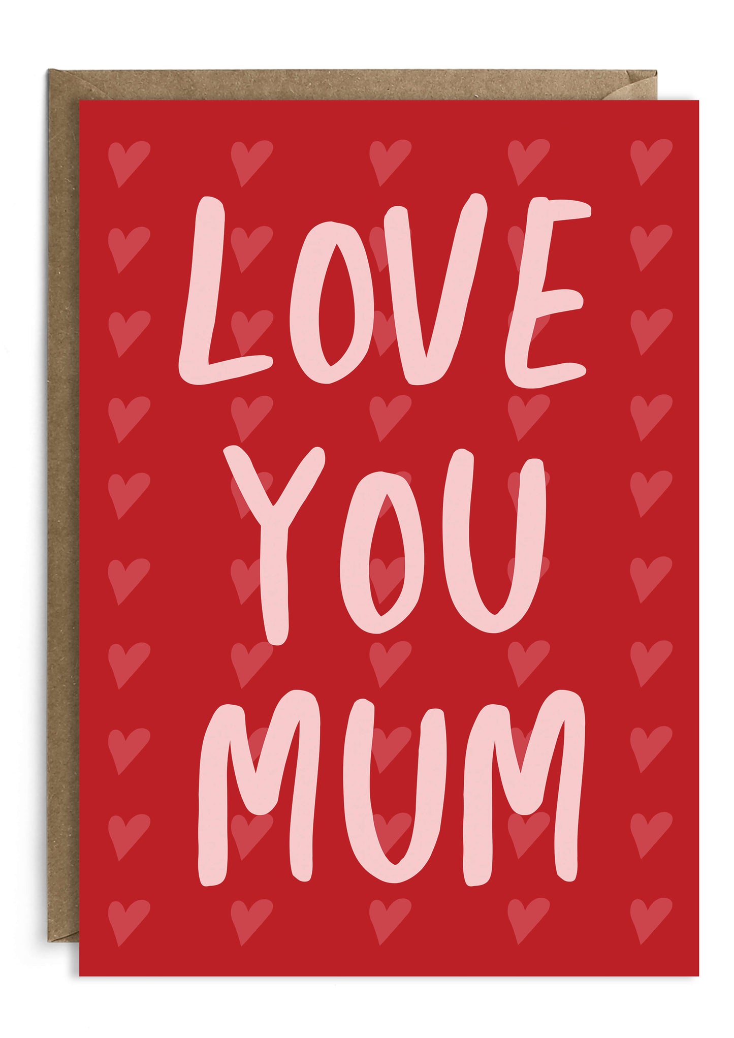 Love You Mum Card | Typography Mother’s Day Card | Mom Card