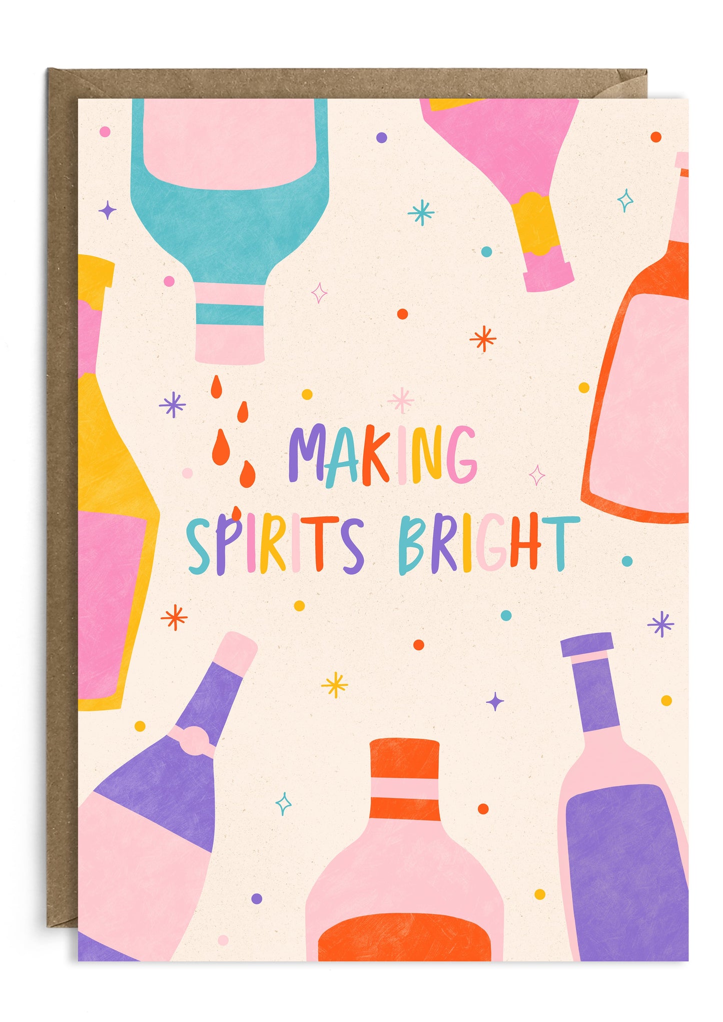 Making Spirits Bright Christmas Card | Holiday Card | Jolly