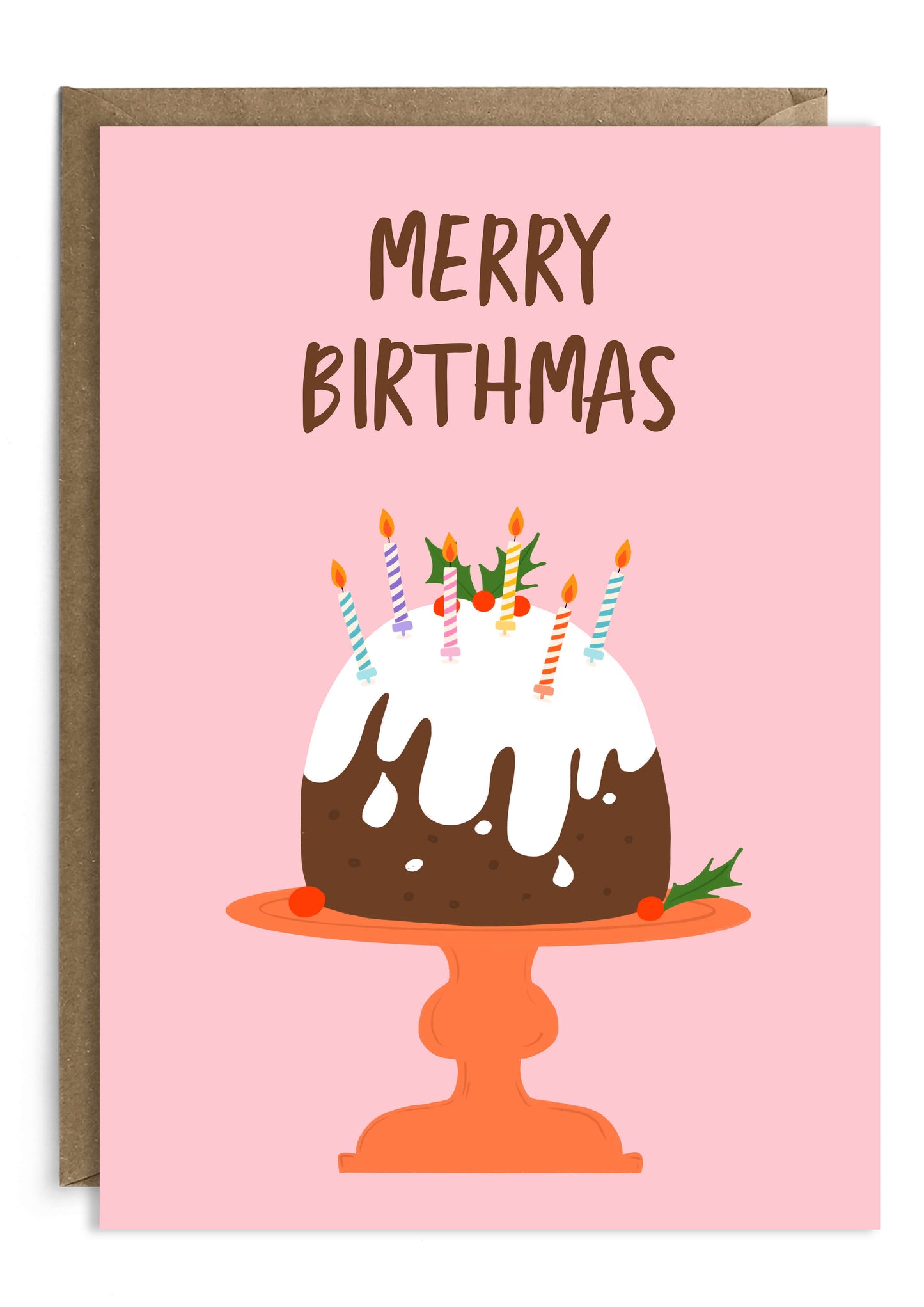 Merry Birthmas Christmas Birthday Card | December Birthday Card