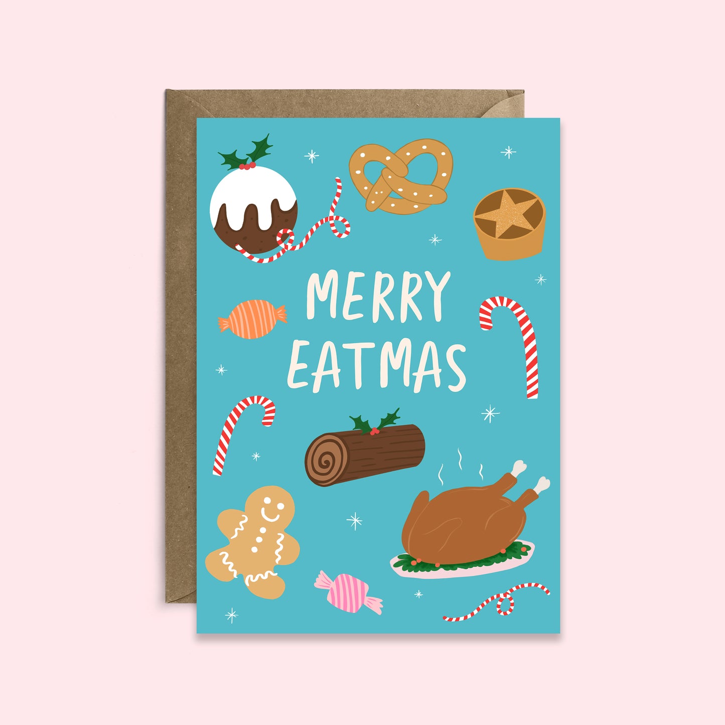 Merry Eatmas | Christmas Card | Christmas Dinner | Festive