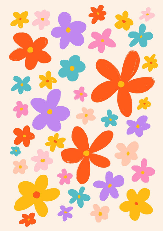 Flower Pattern - Art Print | Home Decor | Office Wall Art