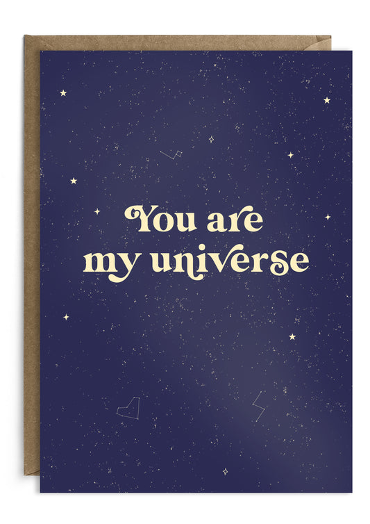 You Are My Universe Card | Love Card | Anniversary Card