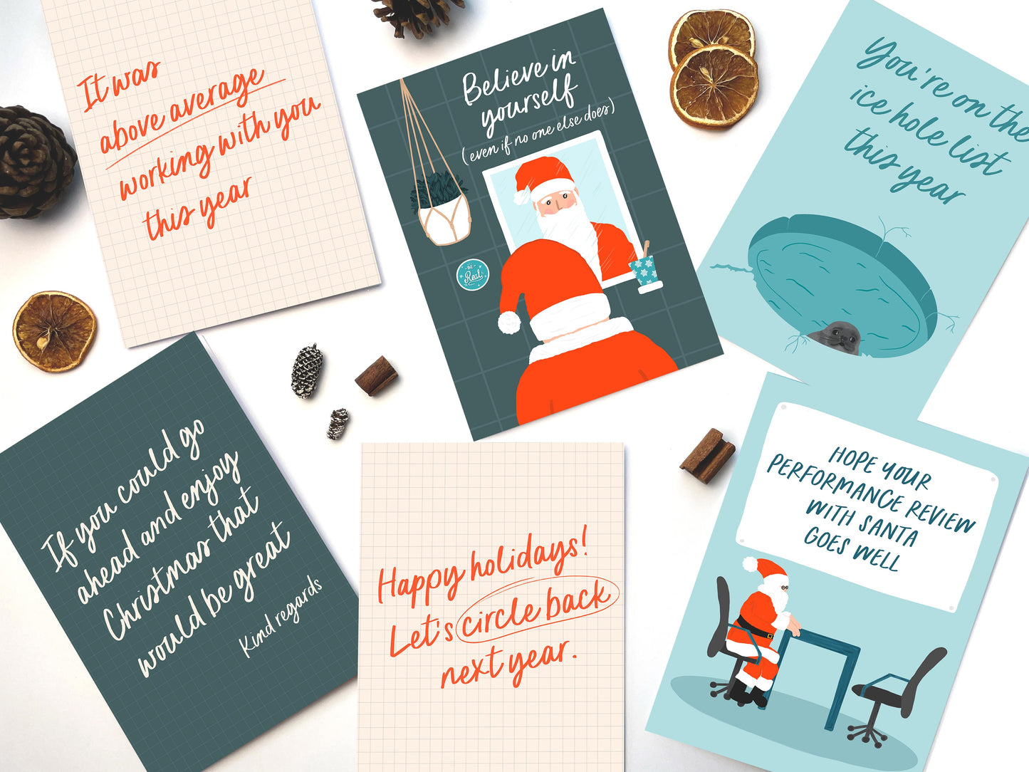 Circle Back | Funny Christmas Card for Coworkers | Holiday