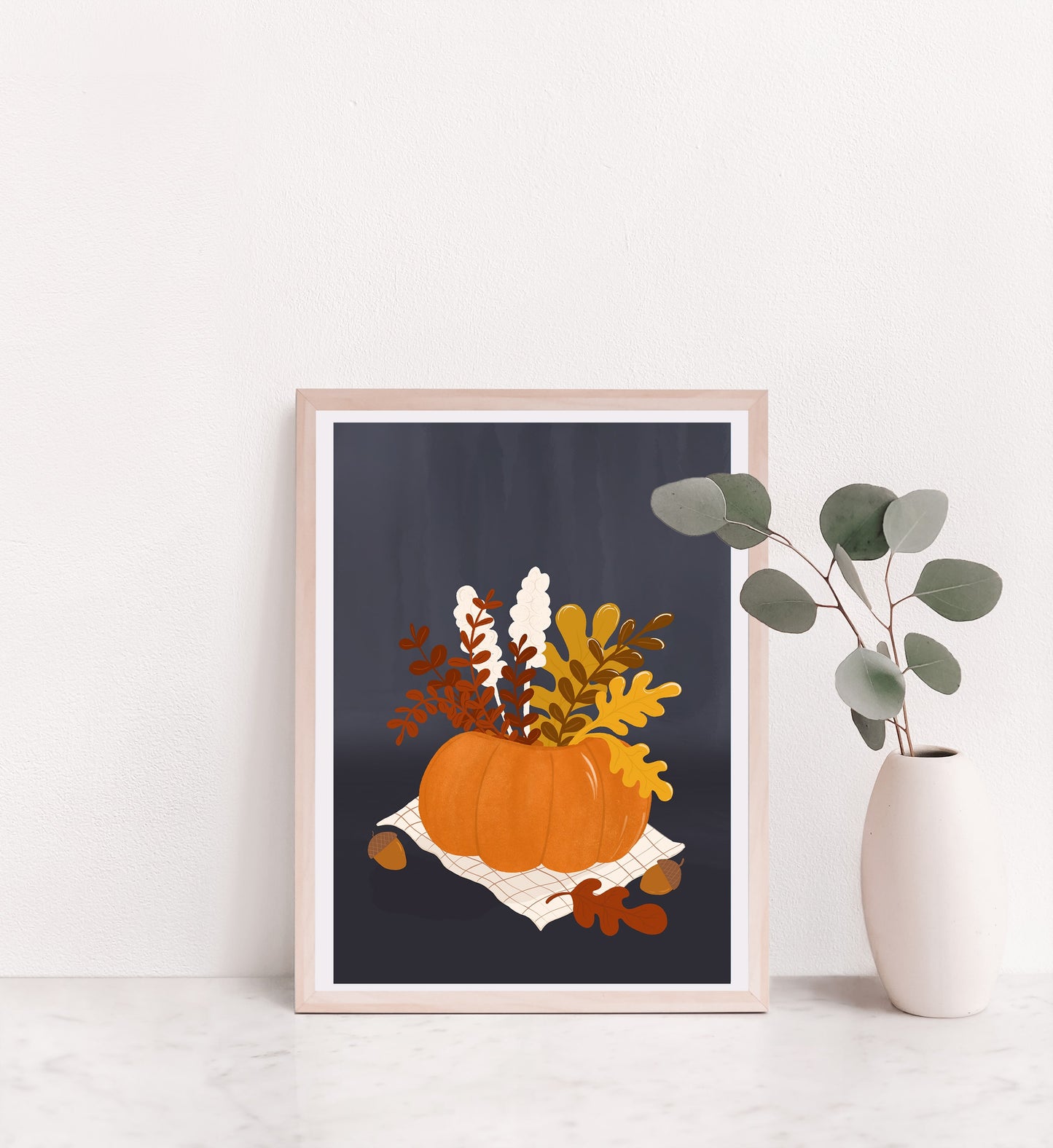 Pumpkin Vase - Art Print