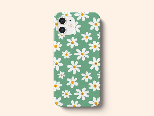 Green Daisies Flowers Tough Phone Case