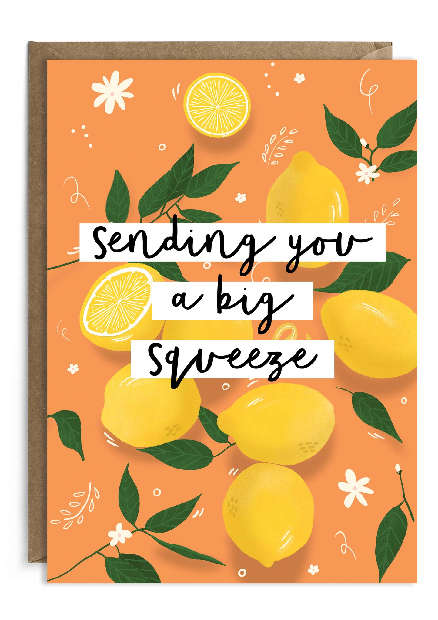 Sending You a Big Squeeze Card | Lemon Thinking of You Card