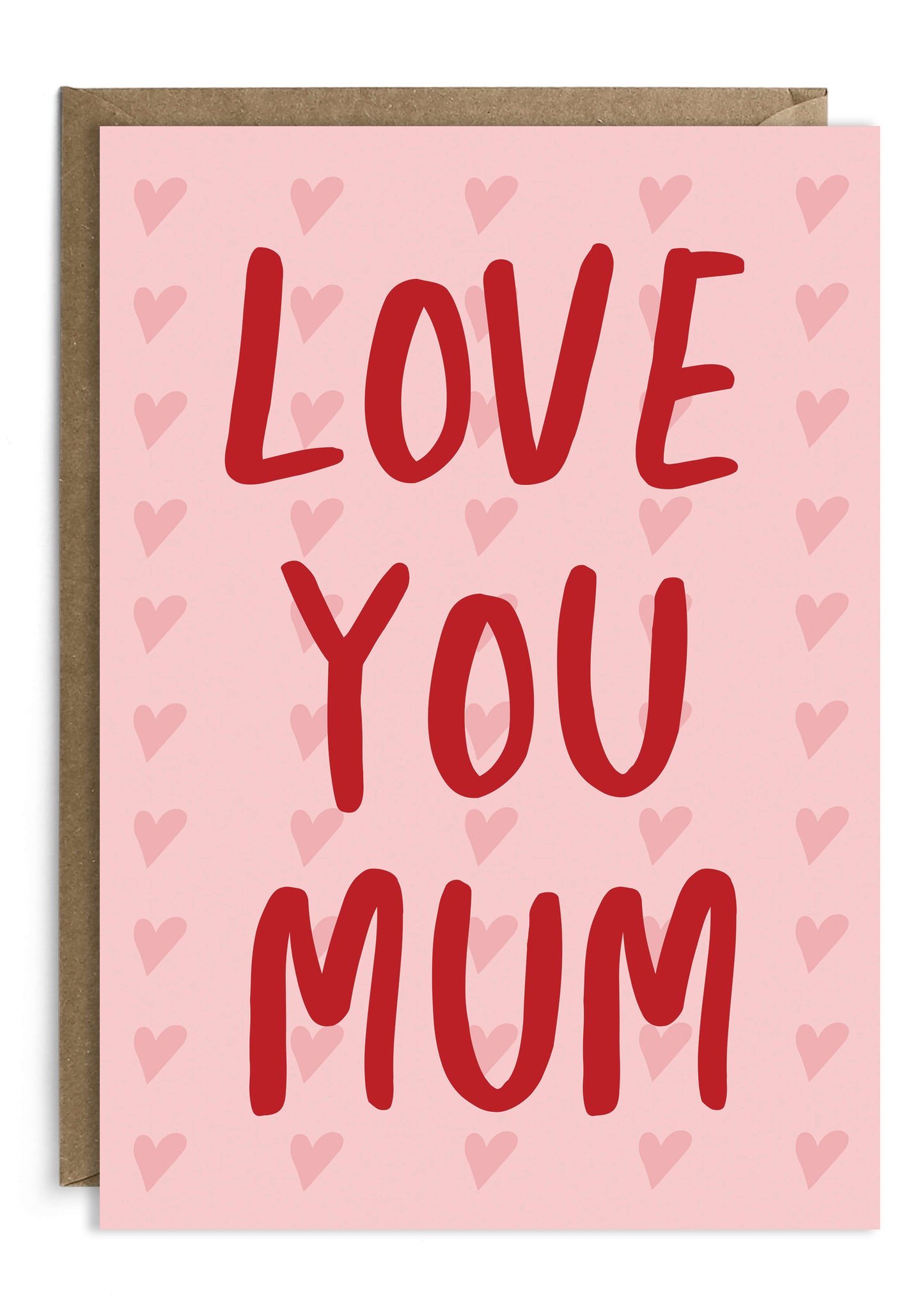 Love You Mum Card | Typography Mother’s Day Card | Mom Card