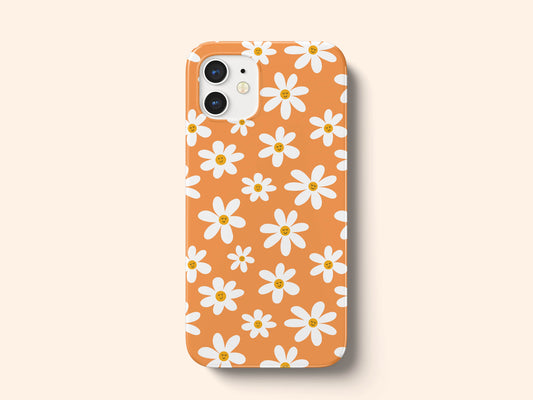 Orange Daisies Flowers Tough Phone Case