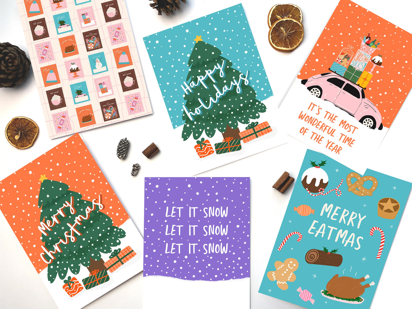 Let It Snow Christmas Card | Holiday Card | Seasonal Card